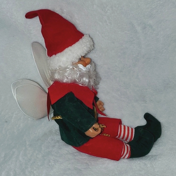 Santa Christmas Elf Posable with Wings - Picture 9 of 10